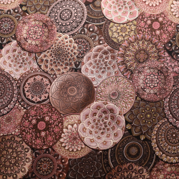 Satyna Jedwabna Z Elastanem | Mandala Wschodu