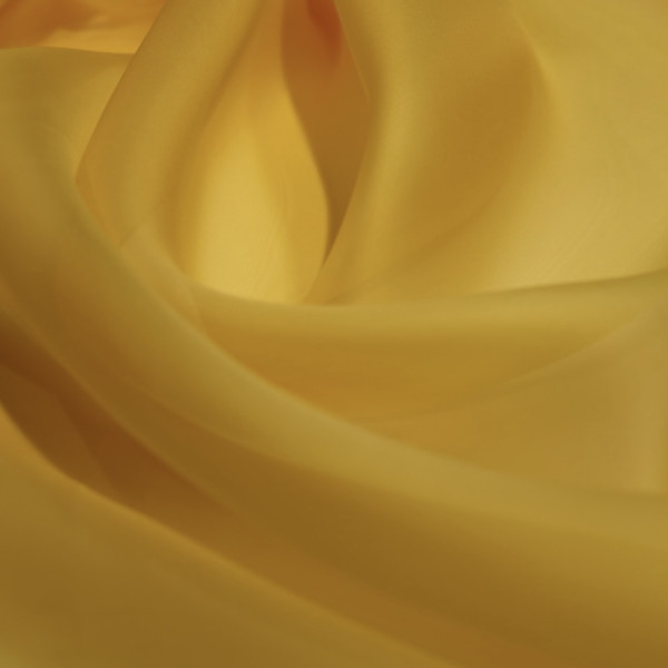 Organza Jedwabna  | Złoty-Żółty
