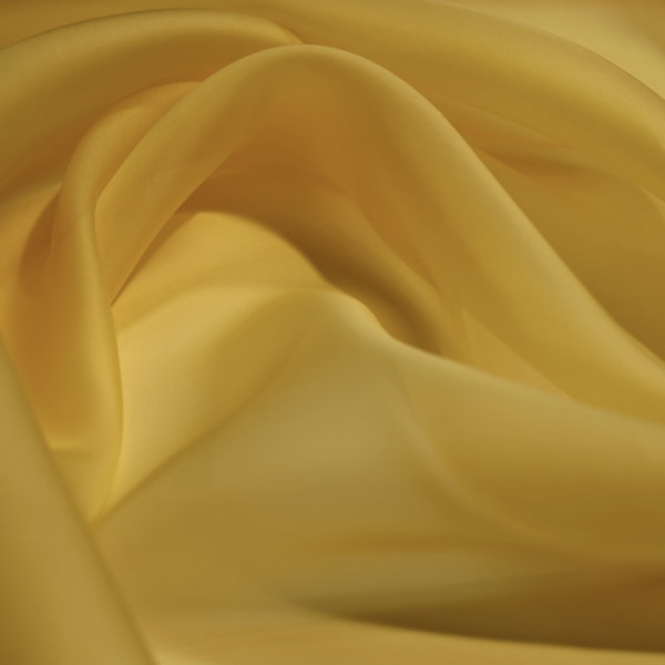 Organza Jedwabna  | Złoty-Żółty