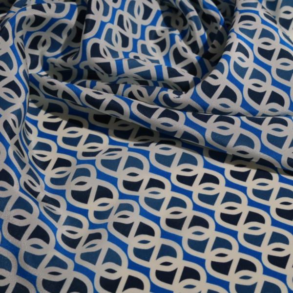 Krepa Jedwabna | Lazurowa Geometria