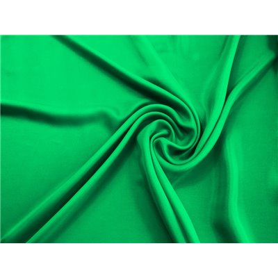 Szyfon jedwabny zielony z elastanem