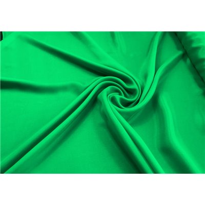 Szyfon jedwabny zielony z elastanem