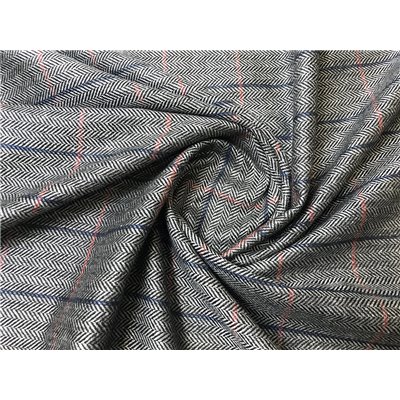 Wełna ubraniowa krata tweed