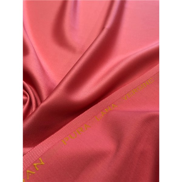 Wełna ubraniowa  double satin charmelaine koral premium