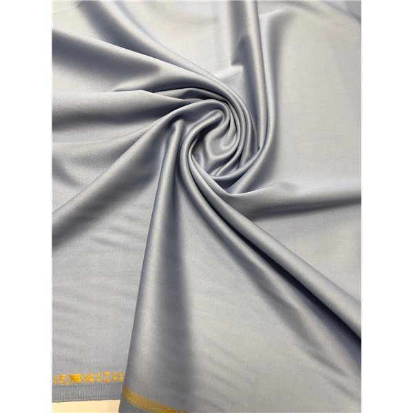 Wełna ubraniowa  double satin charmelaine gołębi niebieski  premium