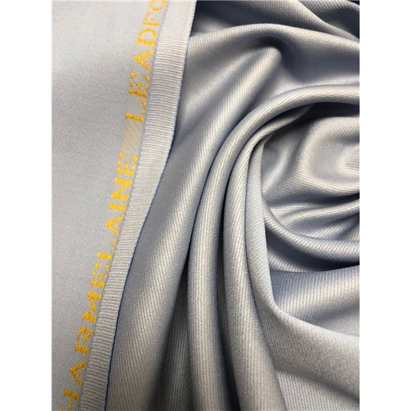Wełna ubraniowa  double satin charmelaine gołębi niebieski  premium